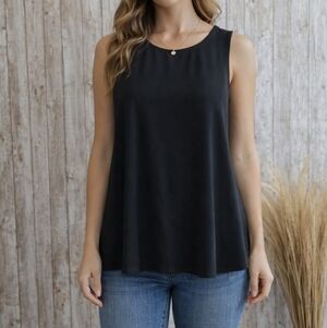 G By Guess Black Sleeveless Top Size S